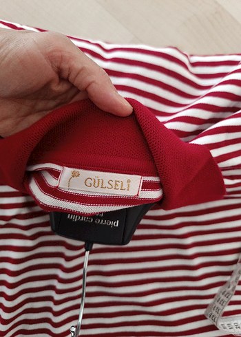Kırmızı Çizgili Uzun Kollu Triko Kazak - Görsel 5
