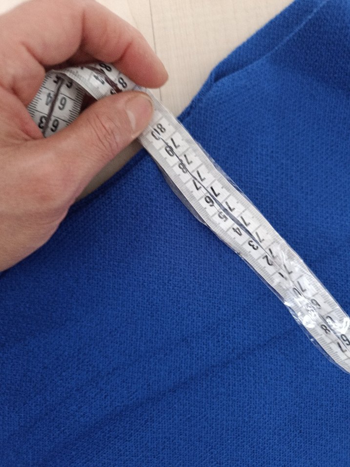 Mavi Yüksek Yakalı Örgü Kadın Kazak - Görsel 4