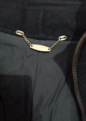 Gri Ekose Desenli Yumuşak Kumaşlı Kadın Ceket - Görsel 5