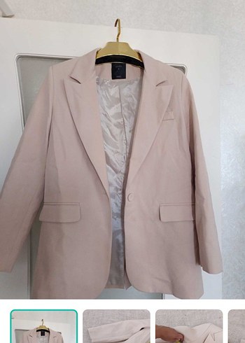 Zara Sikligin Simgesi Pudra Pembe Blazer Ceket