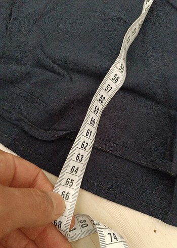 Siyah Keten Hamile Midi Etek - Görsel 2