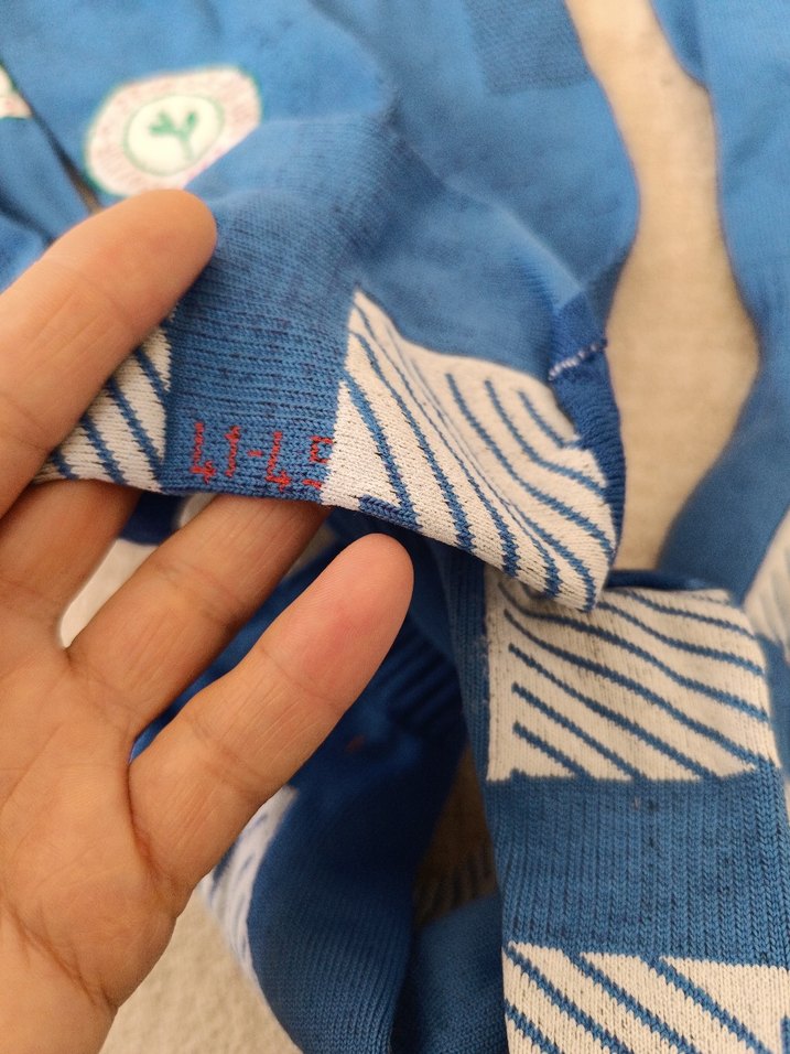 Renkli Mavi Erkek Çorapları - Görsel 4