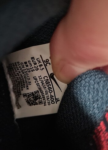 26 Beden Nike cocuk ayakkabisi