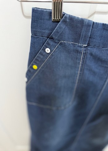 Kayra Lacivert Uzun Kot Etek - Görsel 2