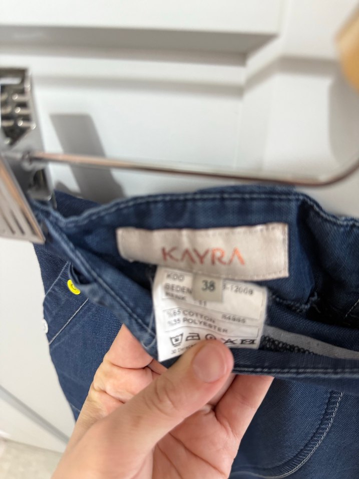 Kayra Lacivert Uzun Kot Etek - Görsel 3