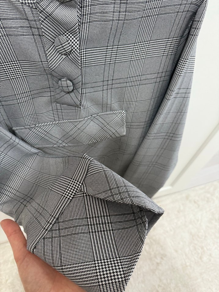 Touche Düğmeli Gri Tunik - Görsel 3