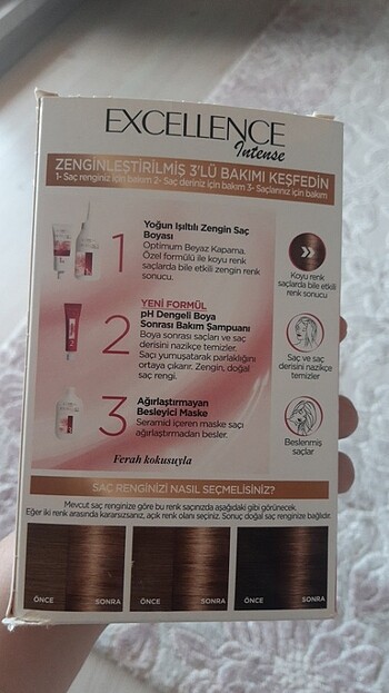  Beden Loreal 6.13 mocha kahve saç boyası 