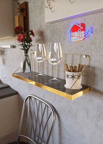 düzenleyici altın kenarlı raf - Görsel 2