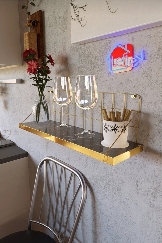 düzenleyici altın kenarlı raf - Görsel 2