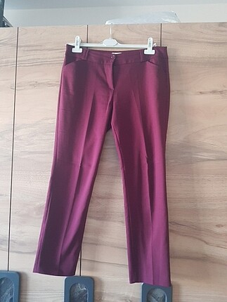 Koton bordo kumas pantolon 