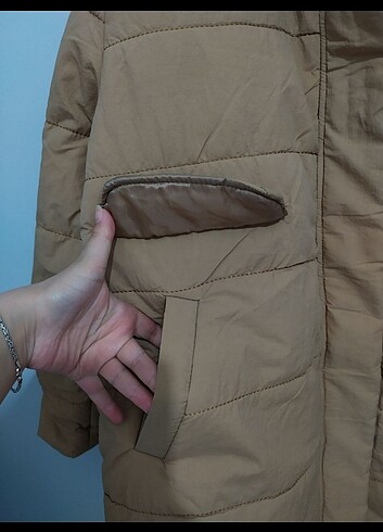 l Beden Oversize Su geçirmez sorunsuz kadın mont