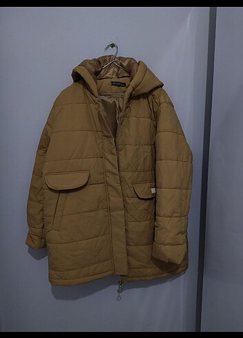 Oversize Su geçirmez sorunsuz kadın mont 