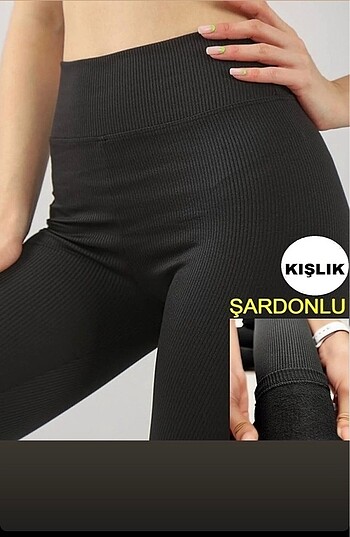 Fitilli şardonlu tayt - Görsel 2