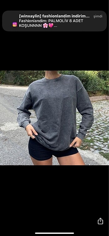 Trendyol & Milla gri sweatshirt