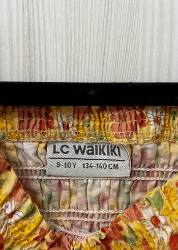 LC Waikiki Sarı Çiçek Desenli Midi Bohem Elbise