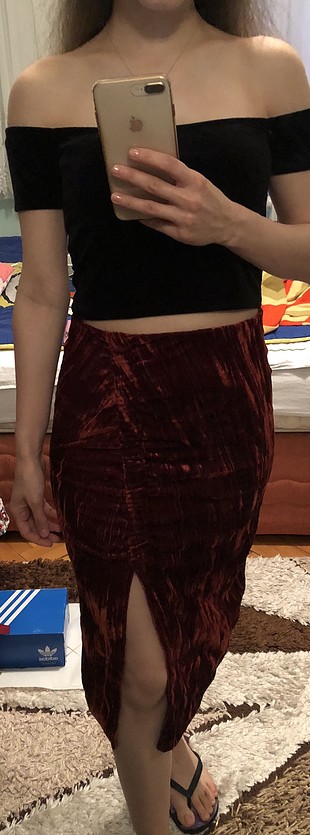 Zara kadife etek 
