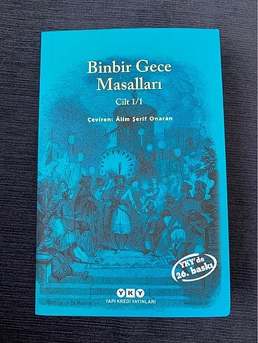 Binbir Gece Masalları Cilt 1 YKY Baskısı