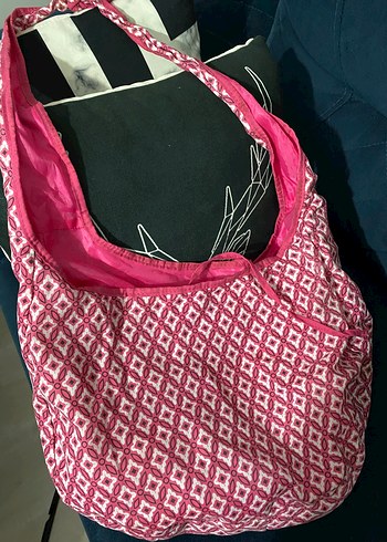 Pembe Bohem Kadın Çanta Fermuarlı
