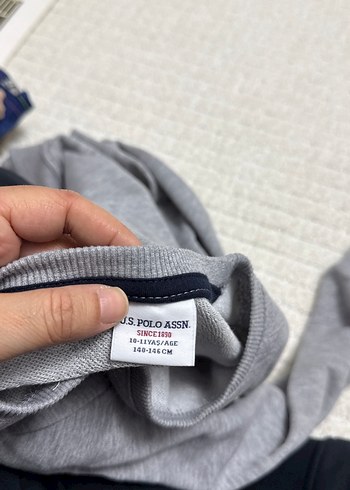 USPA Gri Erkek Sweatshirt - Görsel 4