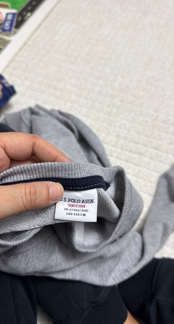 USPA Gri Erkek Sweatshirt - Görsel 4