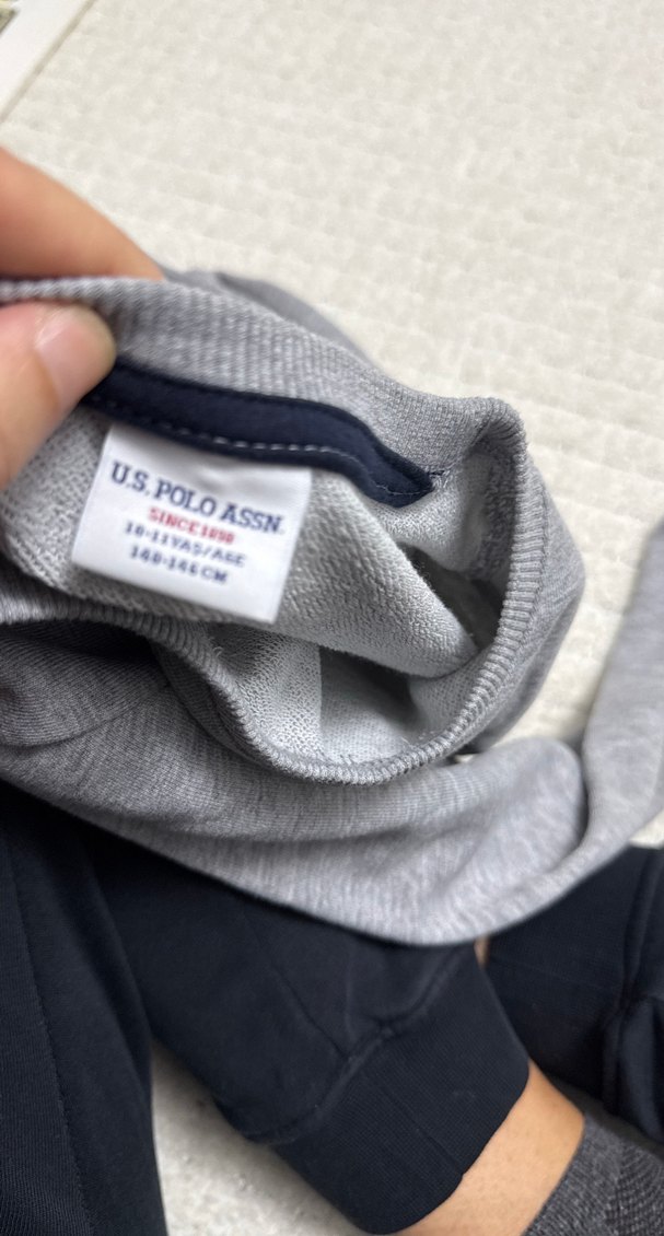 USPA Gri Erkek Sweatshirt - Görsel 3