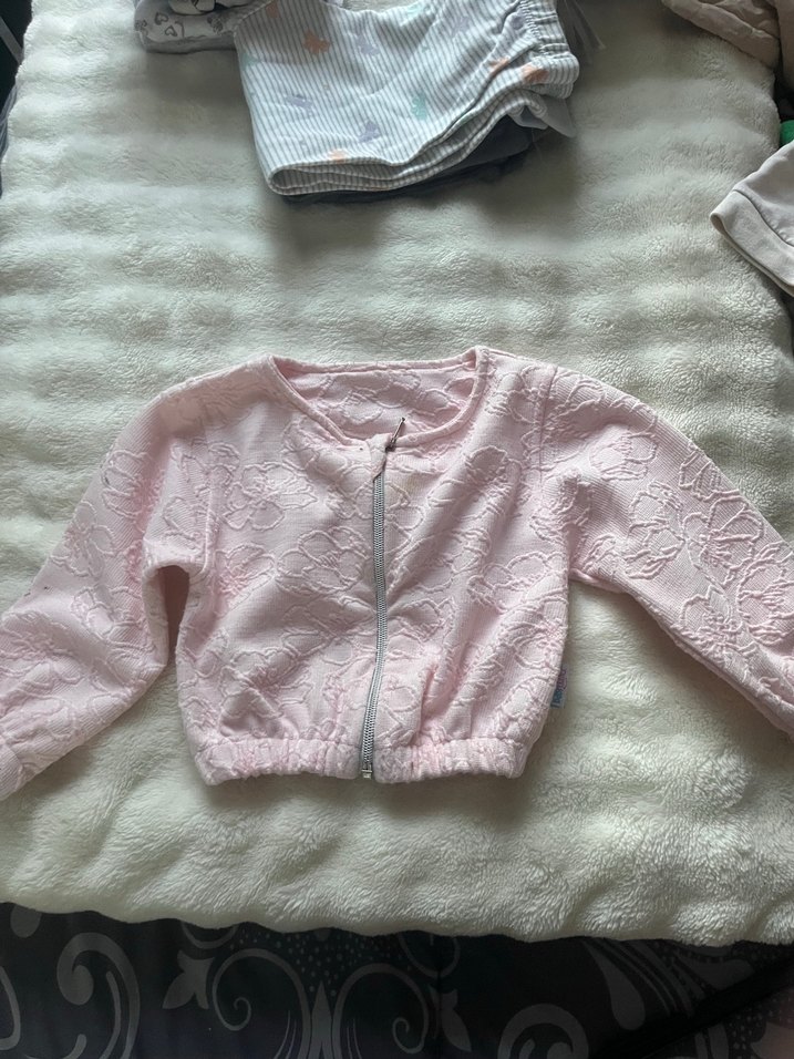 Kız Çocuk Pembe Düğmeli Yelek - Görsel 2