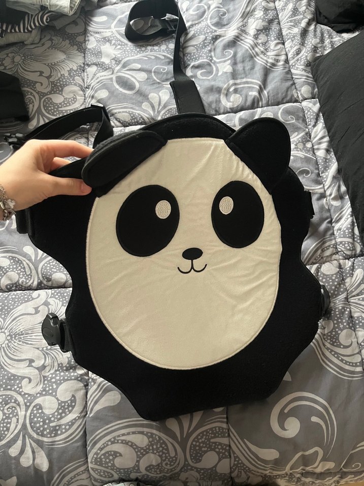 Siyah Panda Tasarımlı kanguru - Görsel 2