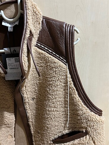 36 Beden camel Renk Twist yelek