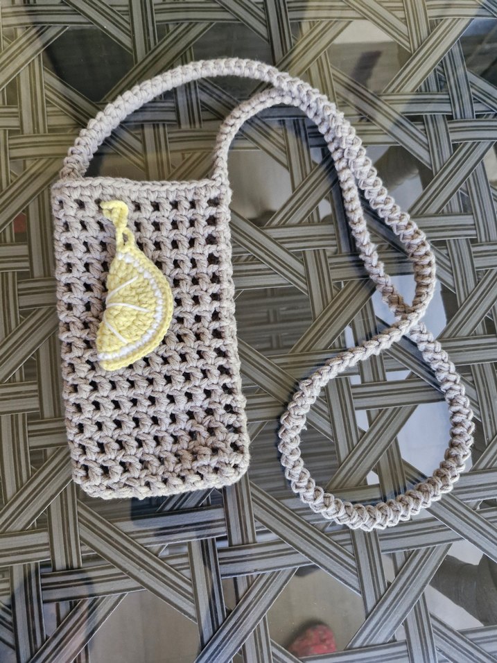 Renkli Nakışlı Örgü Kadın Çapraz Çanta - Görsel 4