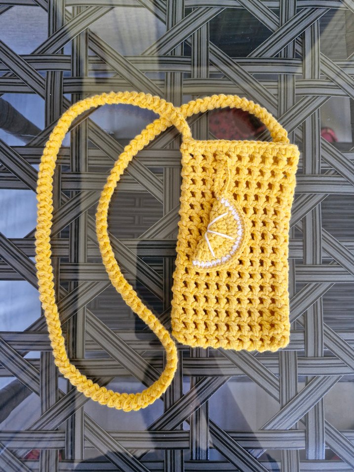 Renkli Nakışlı Örgü Kadın Çapraz Çanta - Görsel 3