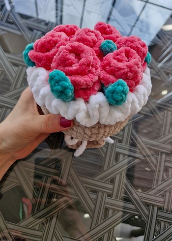 El Yapımı Bohem Çiçek Buketi - Görsel 4