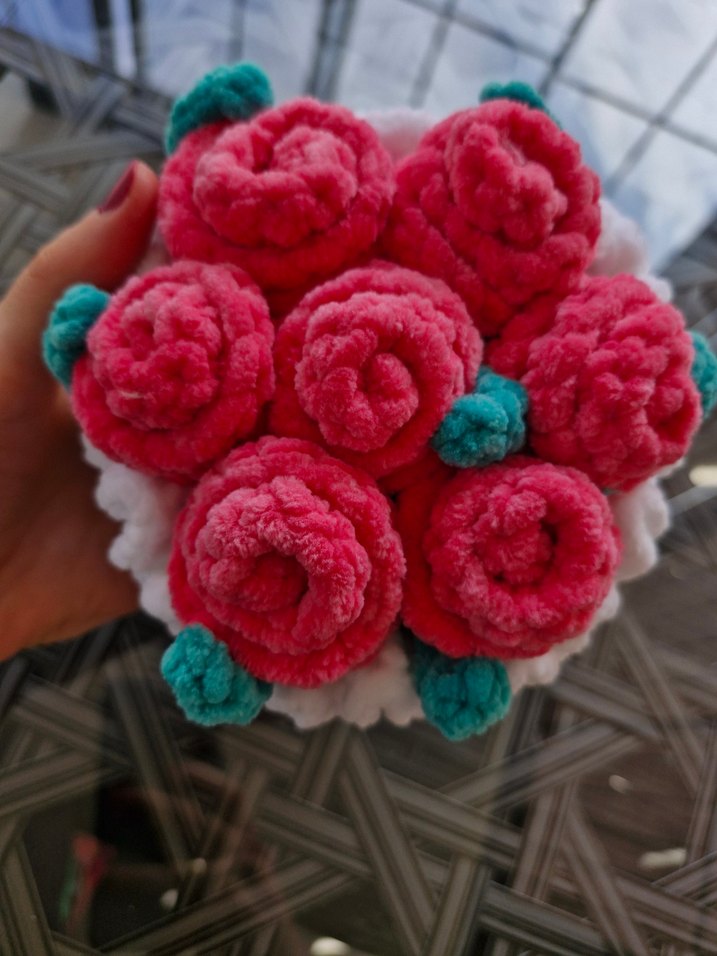 El Yapımı Bohem Çiçek Buketi - Görsel 2