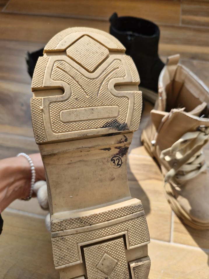 Bej Süet Kadın Yüksek Topuklu Bot - Görsel 3