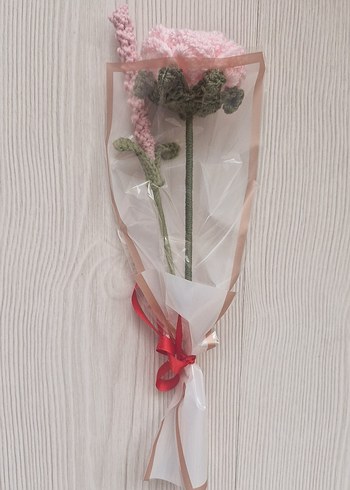 Mor Örgü Çiçek hediyelik - Görsel 2