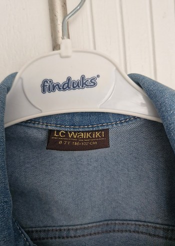 Nakışlı Dantel Detaylı Kız Kot Ceket - Görsel 2