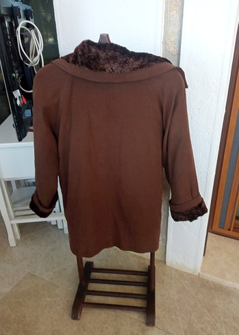 xxl Beden Kahvere Uzun Kadın Kaban