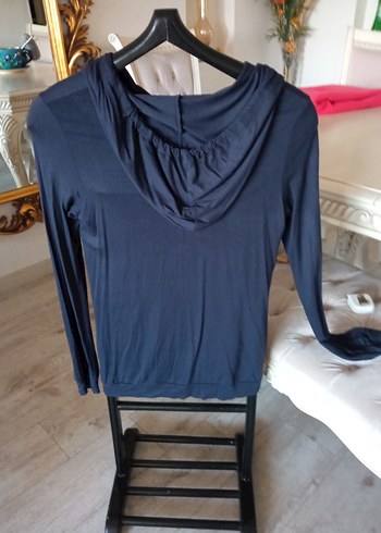 kapşonlu uzun kol tişört - Görsel 4