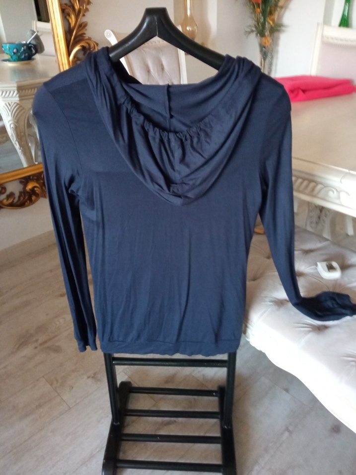 kapşonlu uzun kol tişört - Görsel 4