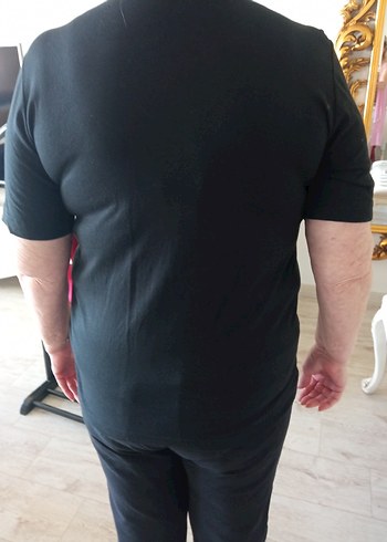 xl Beden siyah Renk Kadın Siyah V Yaka Kısa Kollu Hamile Tişörtü
