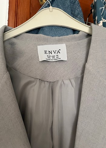 44 Beden Kadın Gri Blazer Ceket