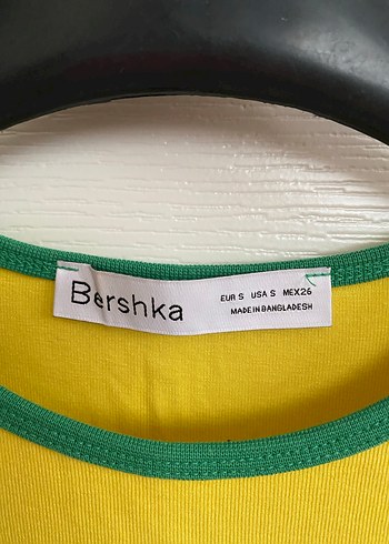 15-16 Yaş Beden Sarı Kısa Kollu Kız Tişörtü