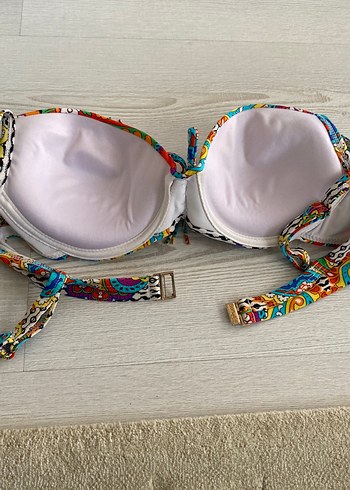 Renkli Bohem Püsküllü Bikini Üstü - Görsel 7