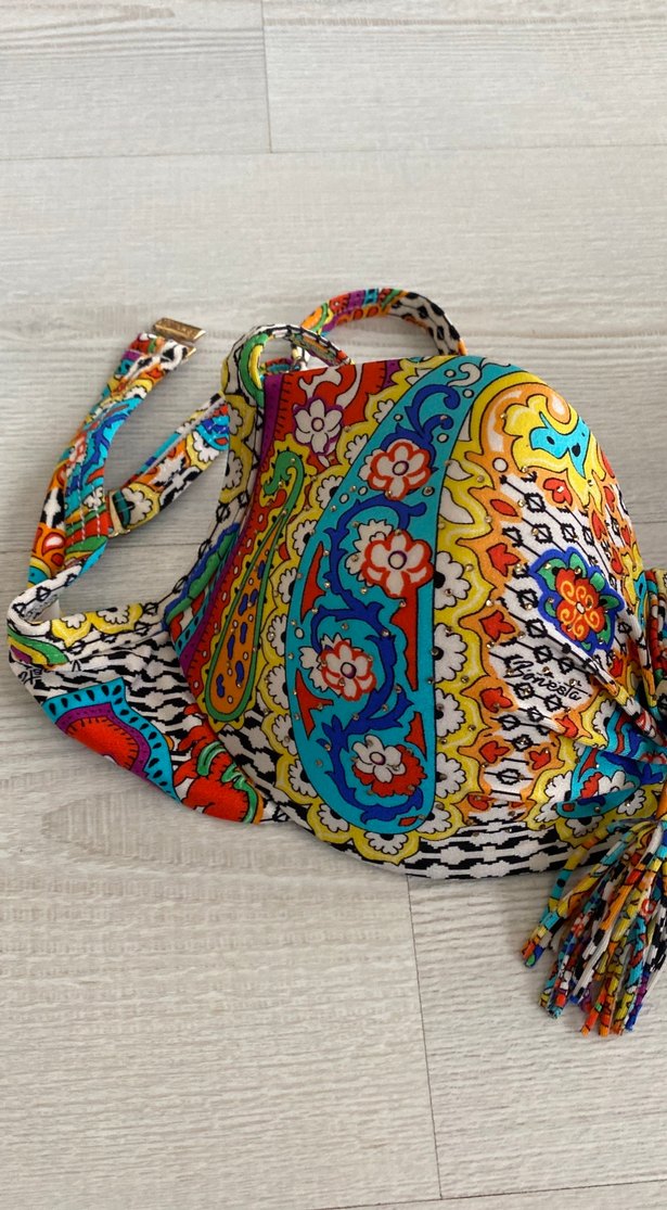 Renkli Bohem Püsküllü Bikini Üstü - Görsel 2