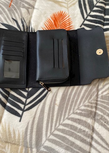 Siyah Deri Fermuarlı Kadın Cüzdan - Görsel 2