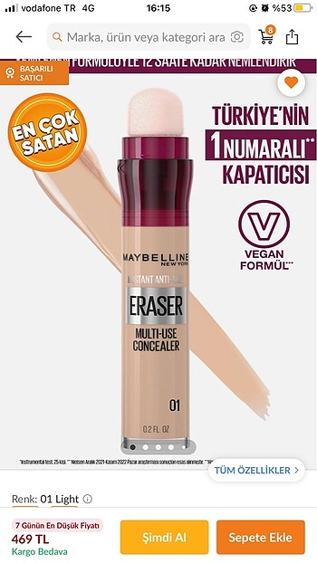 Maybelline Kapatıcı