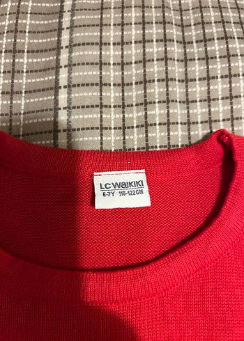 Kadın Kırmızı pamuklu Kazak - Görsel 3