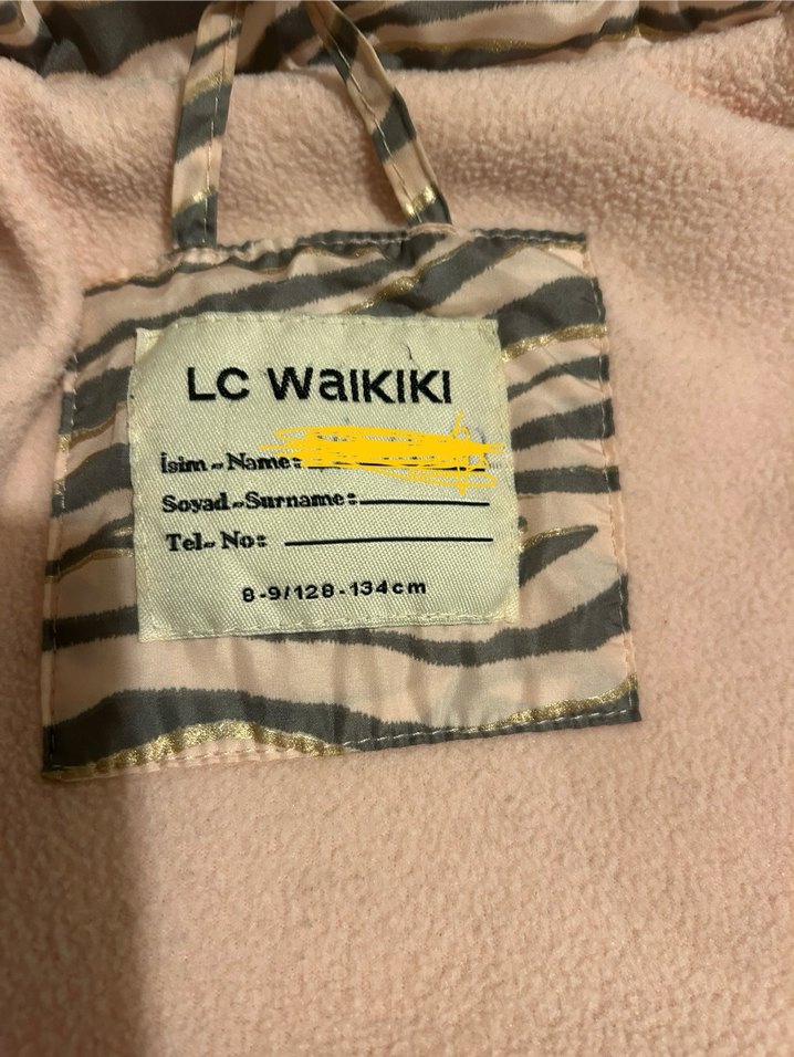 YENİ GİBİ Kız Çocuk  Kürklü Mont - Görsel 5