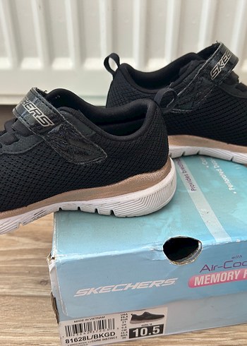 Skechers 27 numara Kız Spor Ayakkabı Siyah - Görsel 6