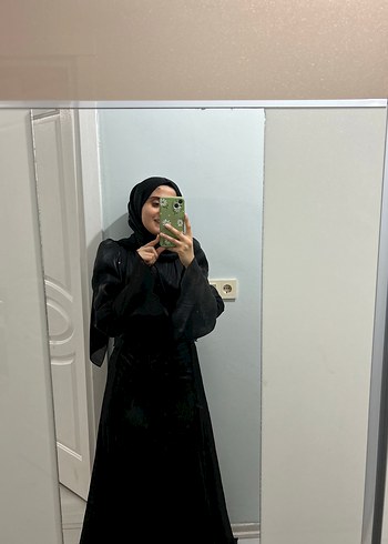 Siyah Şeffaf Uzun Kollu Gotik Elbise