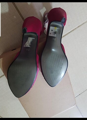Diğer Stiletto ayakkabı fuşya dans ayakkabisi